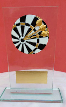 "der Superknaller günstig :3er Serie Acryl Pokale Dart Darts Gold Ehrung