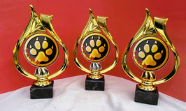 3er Serie Acryl Pokale Hund Hundesport Agility Turnier Ehrung Pokal