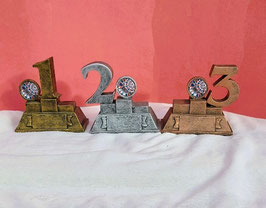 Ungewöhnliche 3er Serie E-Dart aus Resin in Gold Silber und Bronze Einzelstück