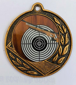 Schwere Schützen Medaille Gewehr oder Pistole Mit Acryl Emblem mit Halsband & Beschriftung
