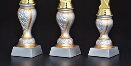 3er Serie Sockel"Resin" silber/gold für Schraubfiguren