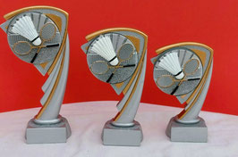 3D Emblem Badminton 3er Serie Pokale