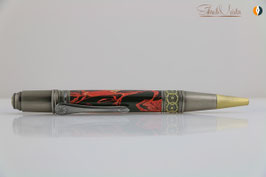 »Celtic Fairy« Dreh-Kugelschreiber, Ebonit Sonderserie „Vesuv No.1“, Antik Bronze/polierter Stahl