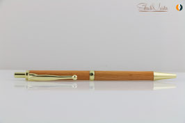 »Finley« Klick-Kugelschreiber, Eibe, 2Eyes, Gold