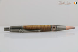 »Celtic Fairy« Klick-Kugelschreiber, Teak XG, naturbelassen, Antik Kupfer