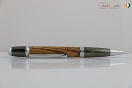 »Merlin«, Drehbleistift, Sanddorn, Fladerungen, Chrom/Black Chrom