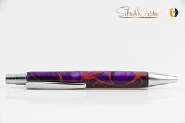 »Libby« Klick-Kugelschreiber, Acryl „Purple Orange“