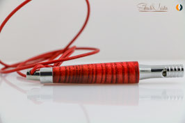 »Doggie«, Esche XG, rot, Konus, Chrom, Lederband rot