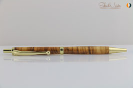 »Finley« Klick-Kugelschreiber, Olive, XG, satin Gold