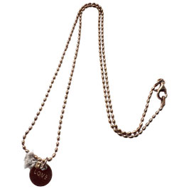 sterlingsilver necklace xmas special - love rosegold plated