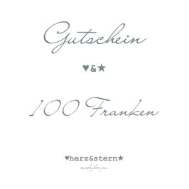 100 CHF * Gutschein * gift card