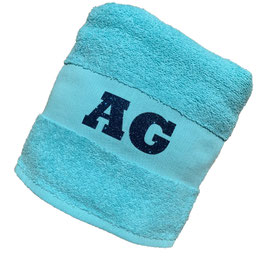 *monogram towel & beach bag* turquoise