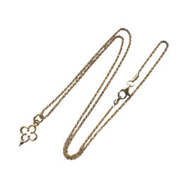 sterlingsilver necklace xmas special - clover goldplated