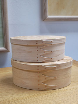 Shaker oval box Ahorn/ Karelische Birke
