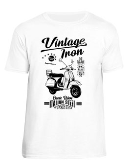 VES PX Vintage T-Shirt mit Wunschtext (mit Spiegel)