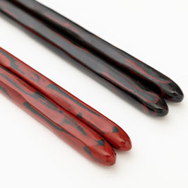 ☆Kiso Suri-Urushi Chopsticks "tenmaru, negolo-red & akebono-black"