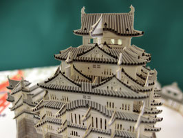 ☆Laser-cut pop-up card "Himeji Castle"