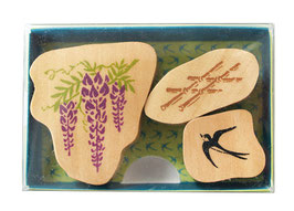 ☆ stamp set "Wisteria & Swallow"