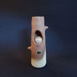 ☆Shigaraki small vase "Stump Owl" 17,5cm