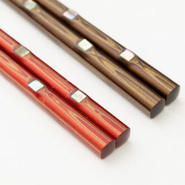 ☆(Pair) Wakasa Chopsticks "Tsuishu Kinkaku"