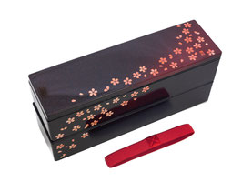 ☆ Bento Box "Akane-Sakura, slim" / 2-Tier, 840ml