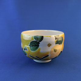 ☆KUTANI Matcha bowl "yoshidaya tsubaki-Camellie"