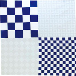 ☆Hare-Tsutsumi "Ichimatsu" Checkered, Blue