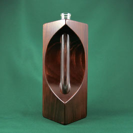 Wooden vase holder with a glass tube - tabletop -