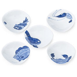 ☆ARITA sometsuke plate set "FISHES"