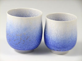 Arita Shinemon paired Teacups "aizome suiteki"