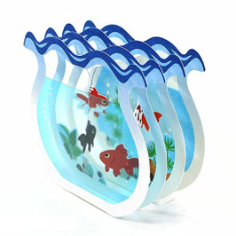 ☆3D Karte "summer, goldfish"