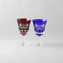 ☆ Edo-Kiriko Shot glass 80 ml red