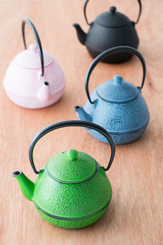 ☆ NANBU cast iron colored Teapot -pink-blue-green -☆