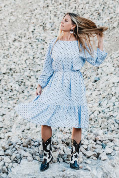 MINI DRESS 'SHEILA' SKY