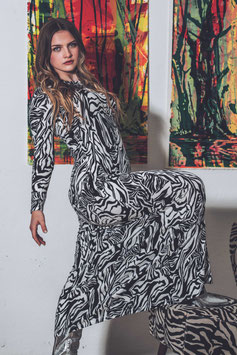 MAXI DRESS 'TANSY' ZEBRA