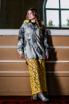 LACE SKIRT 'ELAINE' LEMON