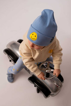 BEANIE 'MIO' SMILEY SKY