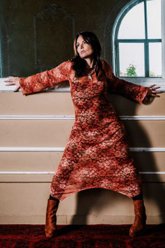 DRESS 'MAUREEN' RUST