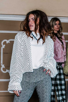 FAKE FUR JACKET 'STEVIE' SEQUINS