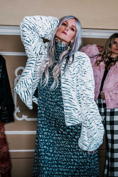 FAKE FUR JACKET 'STEVIE' ZEBRA