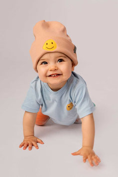 BEANIE 'MIO' SMILEY DUSTY APRICOT