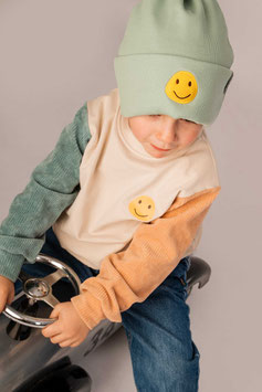BEANIE 'MIO' SMILEY DUSTY MINT