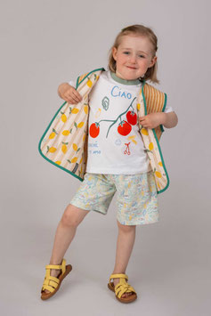 VEST 'NOA' MINI LEMON/STRIPES