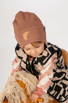 BEANIE 'MIO' CROISSANT OLD ROSE