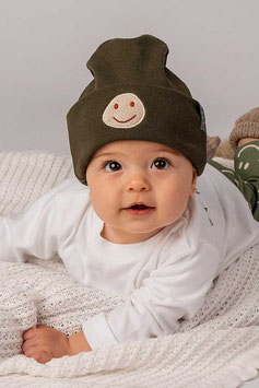 BEANIE 'MIO' SMILEY KHAKI