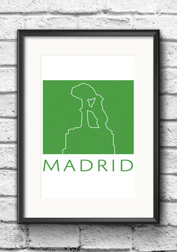 Poster "Madrid" | Grün