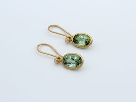 Ohrringe 750er Gelbgold Turmalin