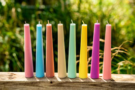 Bunte freistehende Kerze, 1 St.
