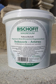 Bischofit Magnesium Badezusatz mit Zitronenöl und Lavendelöl, 1200g