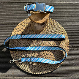 Set "Weiß-Blau" NEU mit verstellbarer Leine